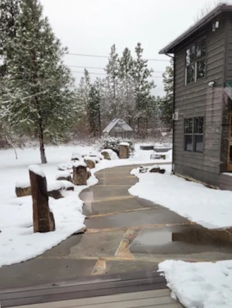 How to Melt Ice on a Driveway with an Outdoor Furnace