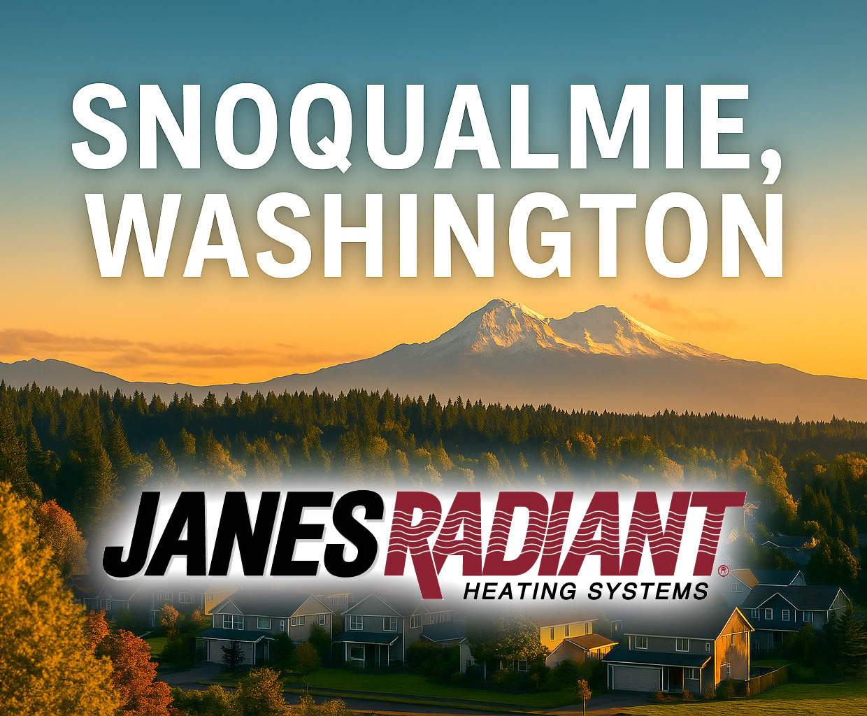 Radiant heating repair in Snoqualmie, Washington