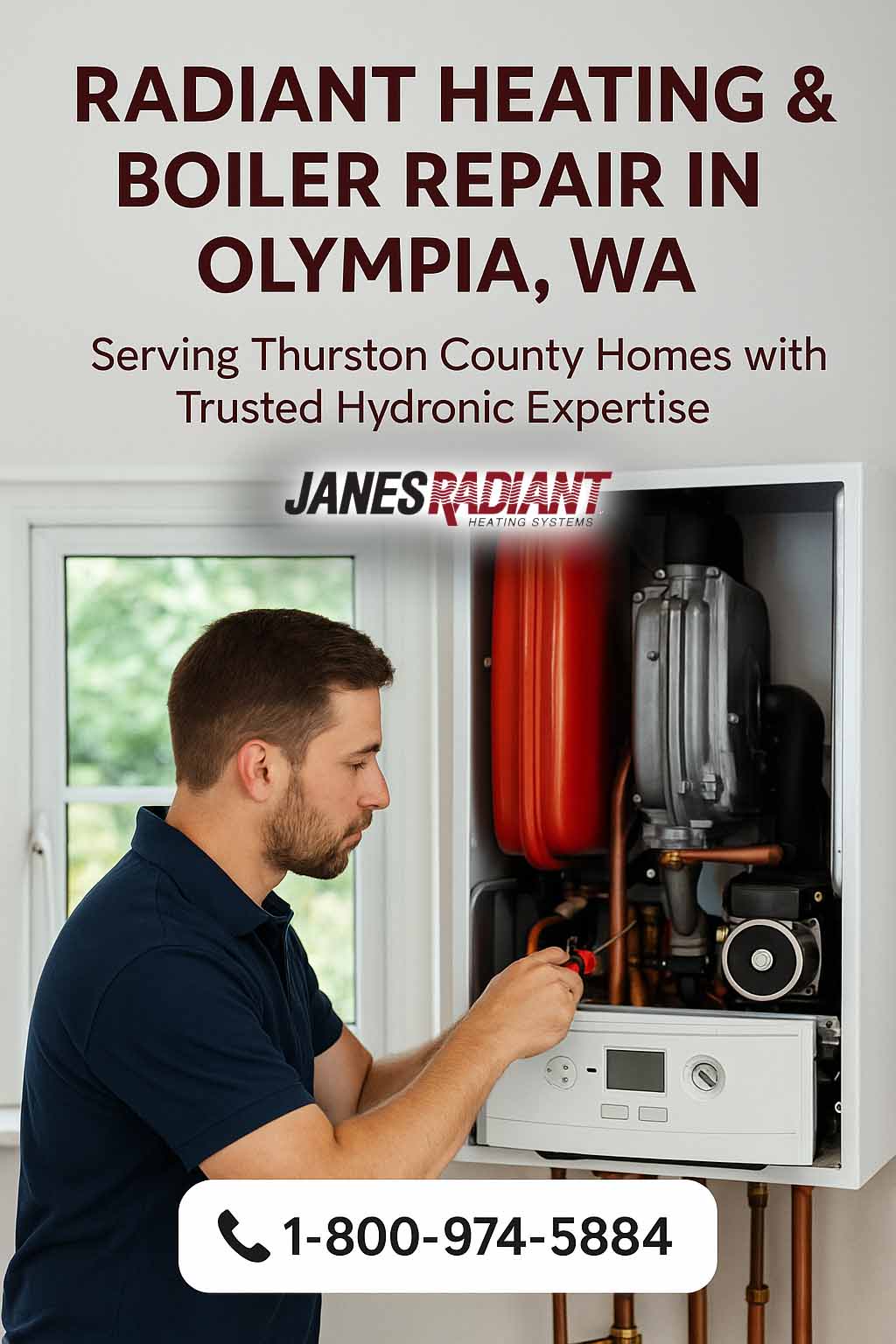 Radiant heating and boiler repair in Olympia, Washington