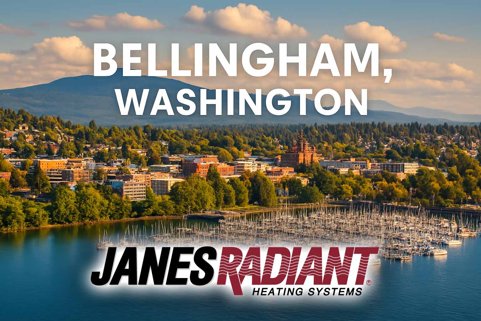 Beautiful view of Bellingham, Washington