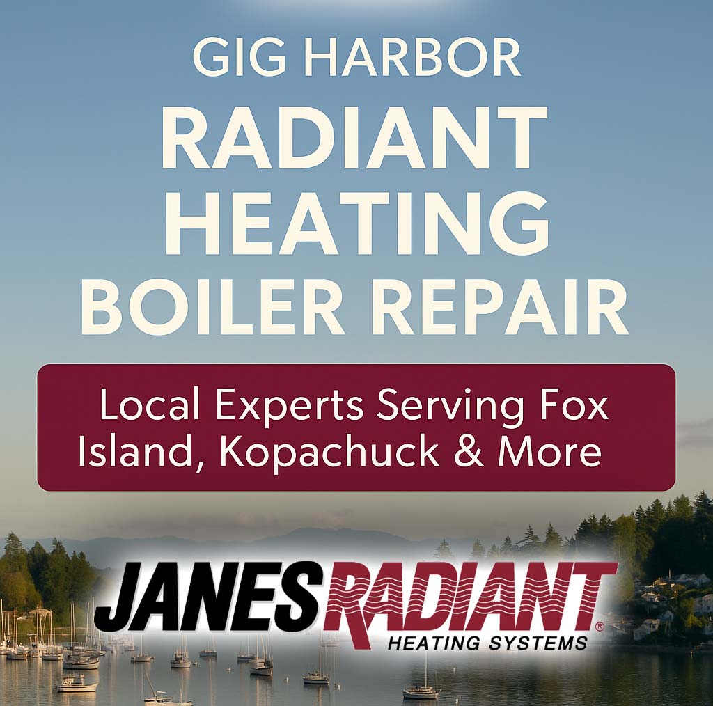 Radiant heating boiler repair in Gig Harbor, Washington